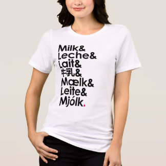 T-shirt En Tri-matière Milk Is Our Love Language (White)