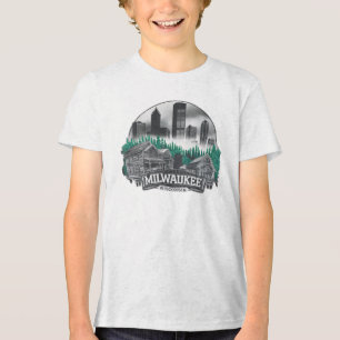 T-shirt En Tri-matière Milwaukee City Wisconsin USA