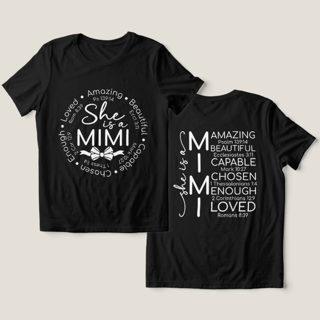 T-shirt En Tri-matière Mimi Inspirante (Design Recto & Verso)