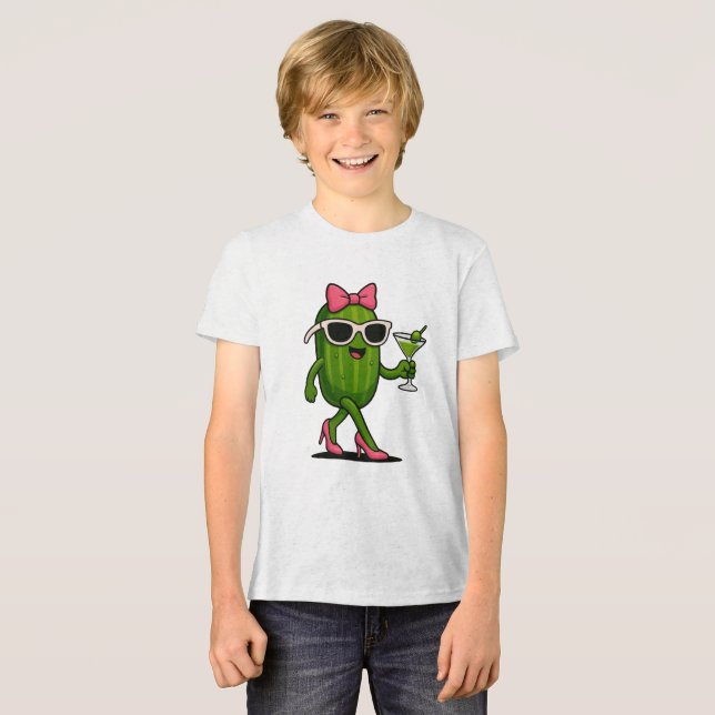 T-shirt En Tri-matière Mme Cucumber Chic (Recto plein)