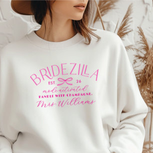 T-shirt En Tri-matière Mode Bridezilla Activé Enterrement de Vie de Jeune