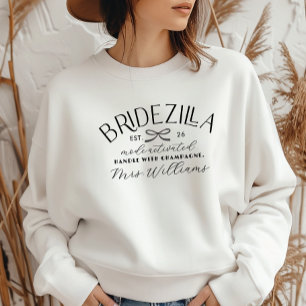 T-shirt En Tri-matière Mode Bridezilla Activé Fête de Fiançailles Drôle