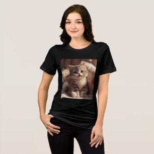 T-shirt En Tri-matière Mode Cute Kitten
