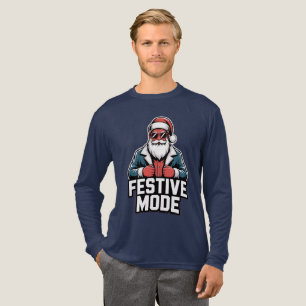 T-shirt En Tri-matière Mode festif – Personnage de vacances cool d'hiver