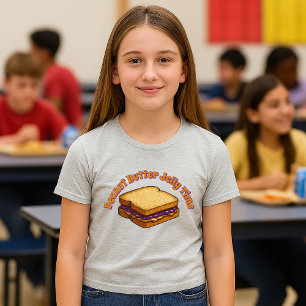 T-shirt En Tri-matière Modèle de sandwich au moment du beurre de cacahuèt