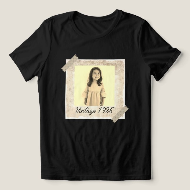 T-shirt En Tri-matière Moderne Personnalisé 40e anniversaire Cadeau 30e f (Design Recto)