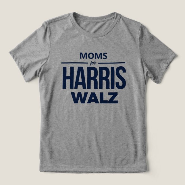 T-shirt En Tri-matière Moms pour Harris Walz (Design Recto)