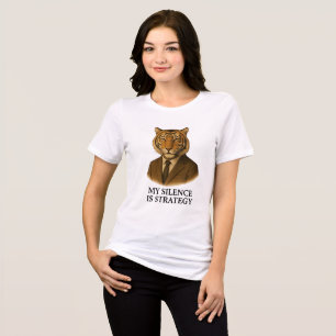 T-SHIRT  EN TRI-MATIÈRE MON SILENCE EST STRATÉGIE
