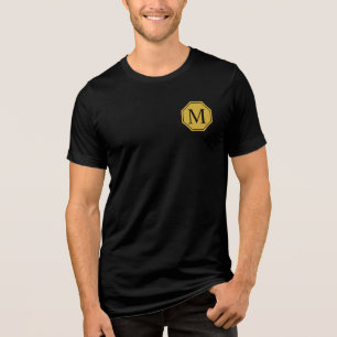 T-shirt En Tri-matière Monogramme sur mesure Tri-Blend Tee masculin