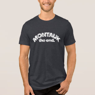 T-shirt En Tri-matière Montauk la fin de Long Island New York Ditch Plain