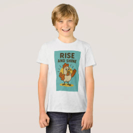 T-shirt En Tri-matière Monter et briller Joyeux poulet