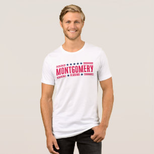 T-SHIRT EN TRI-MATIÈRE MONTGOMERY ALABAMA
