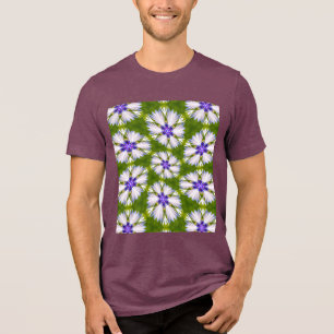 T-shirt En Tri-matière Motif de fleurs blanches