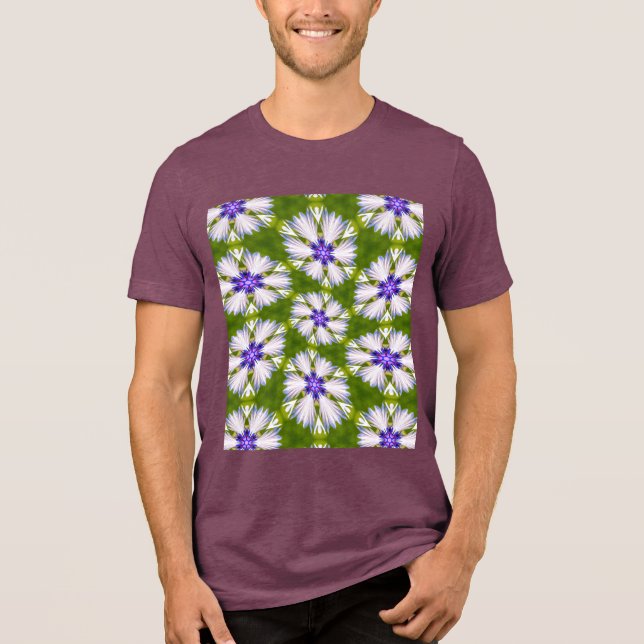T-shirt En Tri-matière Motif de fleurs blanches (Recto)
