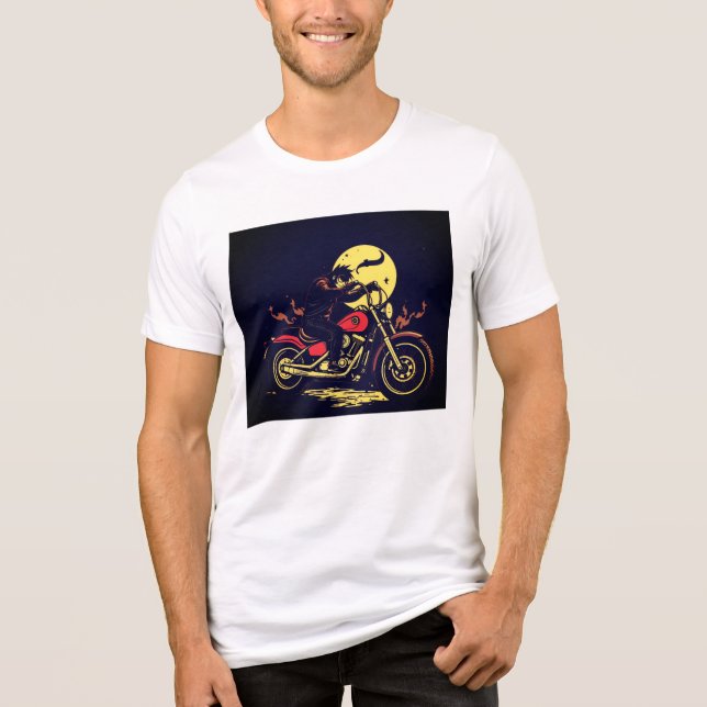 T-shirt En Tri-matière motorbiker t shirt design (Recto)