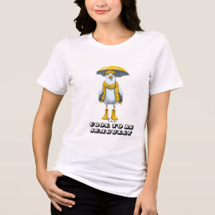 T-shirt En Tri-matière Mouette drôle dans les bottes de pluie - Humour de