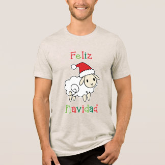 T-shirt En Tri-matière Mouton de Noël mignon – Feliz Navidad