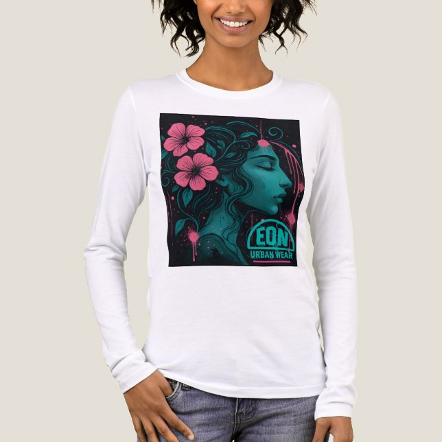 T-SHIRT  EN TRI-MATIÈRE MUSSA FLORAL (Recto)