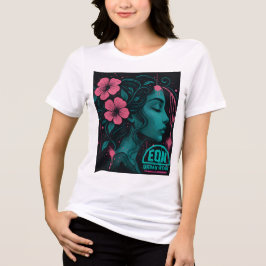T-SHIRT  EN TRI-MATIÈRE MUSSA FLORAL