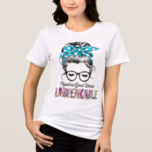 T-shirt En Tri-matière Myasthenia Gravis Awareness Ribbon Support Cadeaux