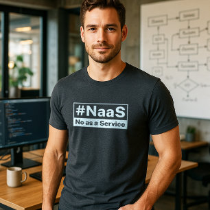 T-shirt En Tri-matière NaaS Non en tant qu'humour technologique de servic