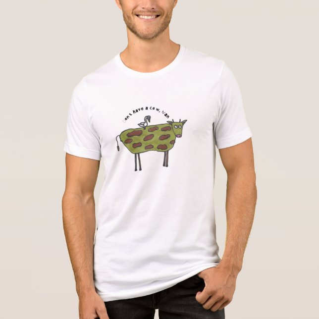 T-shirt En Tri-matière N'avez pas de vache - Homme Tee (Recto)