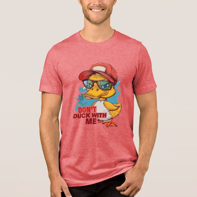 T-shirt En Tri-matière Ne fais pas de DUCK avec moi HUMOUR (Recto)