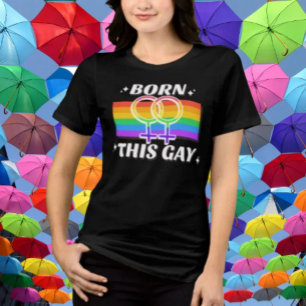 T-shirt En Tri-matière Né Gay Arc-en-ciel Vénus