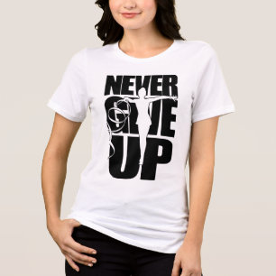 T-shirt En Tri-matière Ne jamais renoncer à la gymnastique rythmique
