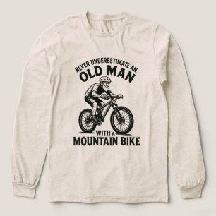 T-shirt En Tri-matière Ne jamais sous-estimer un vieil homme avec un vélo
