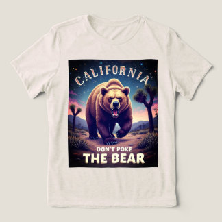 T-shirt En Tri-matière Ne pas prendre l’ours California Drapeau Graphic T