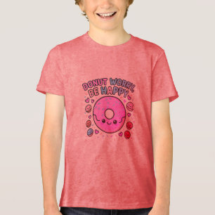 T-shirt En Tri-matière Ne vous inquiétez pas soyez heureux - mignon T-shi