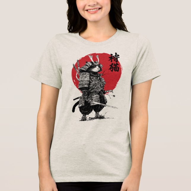 T-shirt En Tri-matière Neko Samurai (Recto)