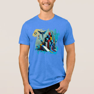 T-shirt En Tri-matière Neon Dreamscape - T-shirt Art numérique