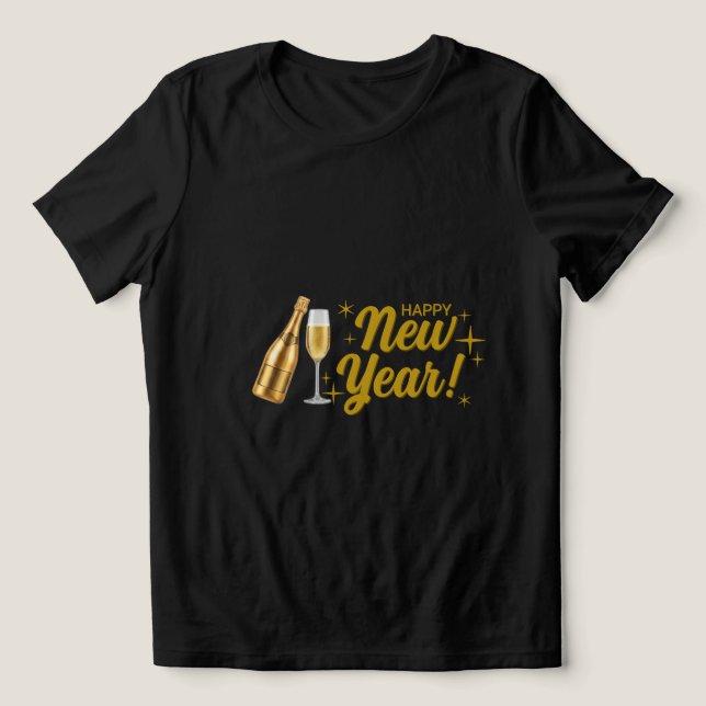 T-shirt En Tri-matière  🍾 New year 2026 Champagne Celebration T-Shirt (Design Recto)