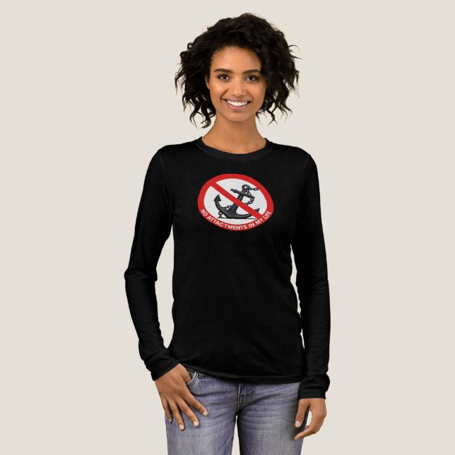 T-shirt En Tri-matière No attachments in my life (Recto complet)