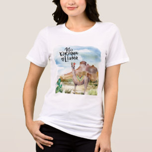 T-shirt En Tri-matière No Drama Llama