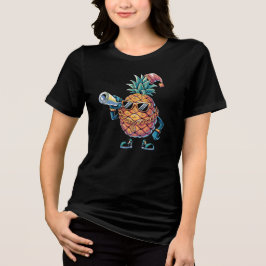 T-shirt En Tri-matière Noël aux ananas