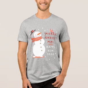 T-shirt En Tri-matière Noël de Jolly Snowman - Warm Warm