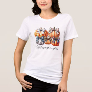 T-shirt En Tri-matière Noël, Halloween Thanksgiving citrouille