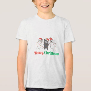 T-shirt En Tri-matière Noël Meowy