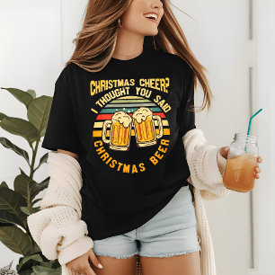 T-shirt En Tri-matière Noël Soeur bière drôle Retro Festive Festive