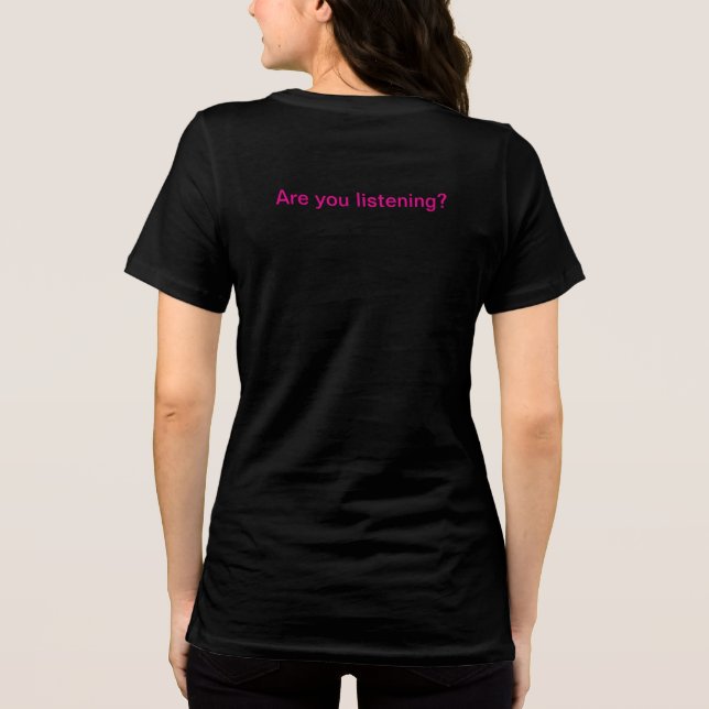 T-shirt En Tri-matière Noir avec blanc sous T-shirt (Verso)
