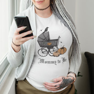 T-shirt En Tri-matière Noir gothique Un bébé brasse un Baby shower d'auto