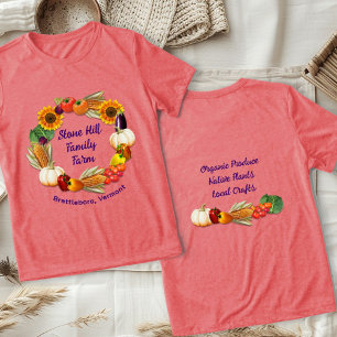 T-shirt En Tri-matière Nom de la ferme Produire des légumes