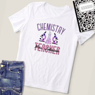 T-shirt En Tri-matière Nom de l'enseignant Appréciation en chimie violett