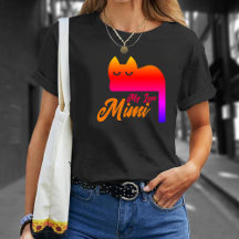 Nom personnalisé chat ,Graphique arc-en-ciel migno