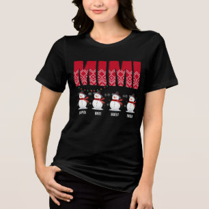 T-shirt En Tri-matière Nom personnalisé Christmas Mimi