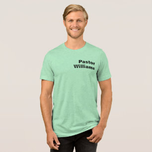 T-shirt En Tri-matière Nom personnalisé du pasteur