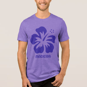 T-shirt En Tri-matière Nom personnalisé Madeira (ou votre texte)
